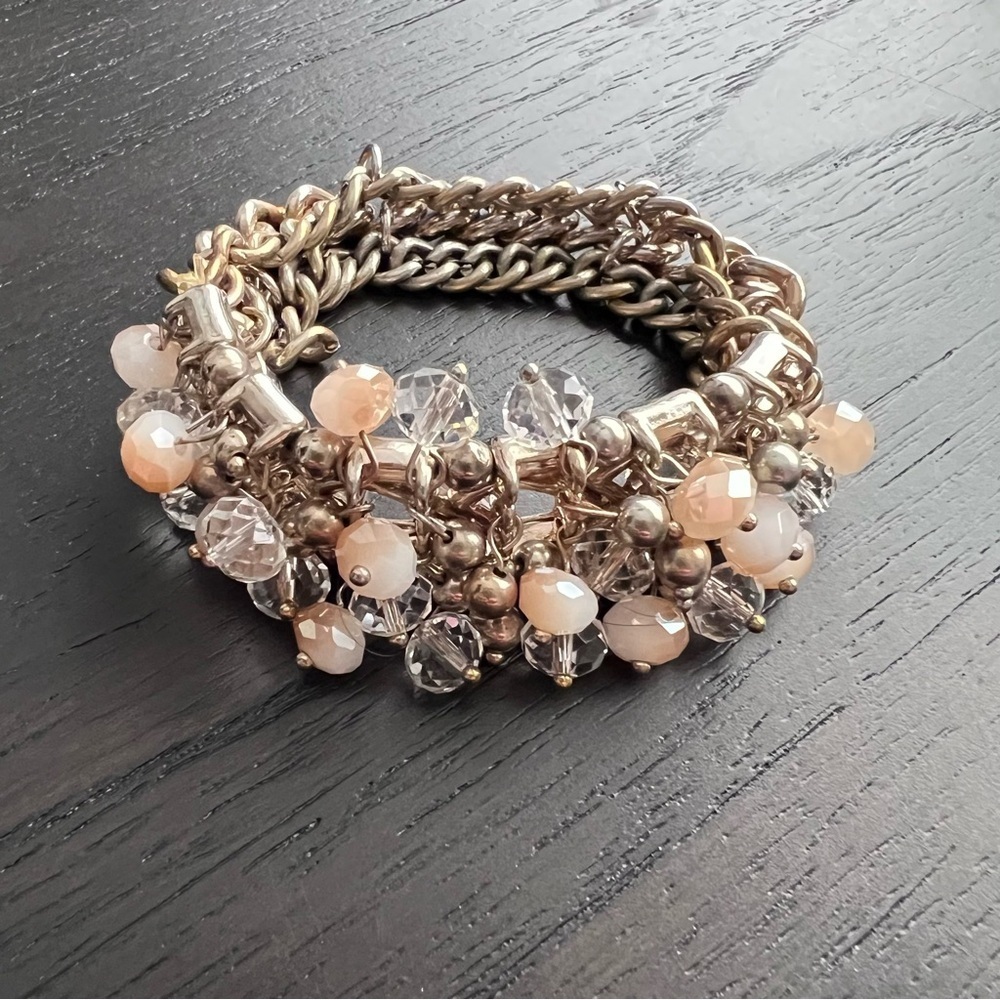 Simply Vera Vera Wang Silver and Peach Bracelet
